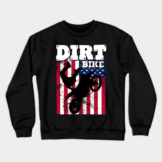 Dirt Bike Rider Crewneck Sweatshirt by Jakavonis